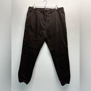 Men’s TC & Co Supply Black Jogger Pants With Pockets Streetwear Casual Cuffed XL